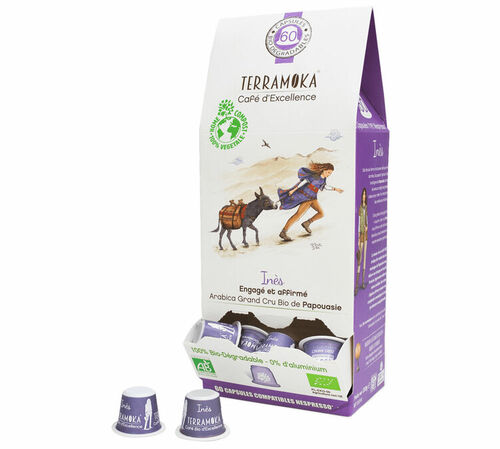 Terramoka Organic Nespresso&reg; Compatible Pods In&egrave;s x 60