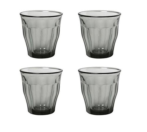 4 gobelets "Picardie" couleur gris 25 cl- Duralex