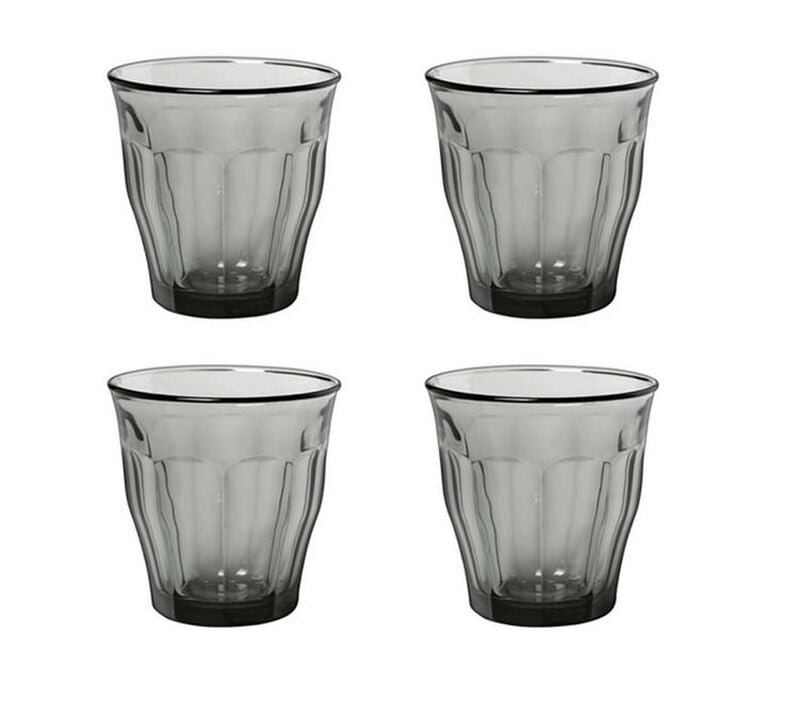 4 gobelets "Picardie" couleur gris 25 cl- Duralex image number 0