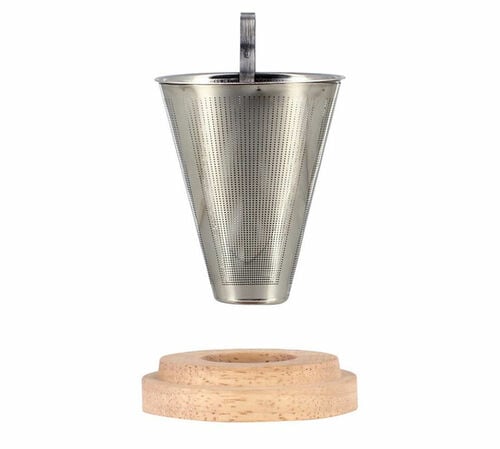 Infuseur &agrave; th&eacute; OGO Living Sven inox et couvercle bois