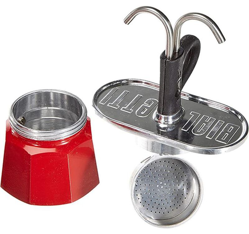 Bialetti - Caffettiera Mini Express Rossa 2 tazze + 2 bicchierini image number 3