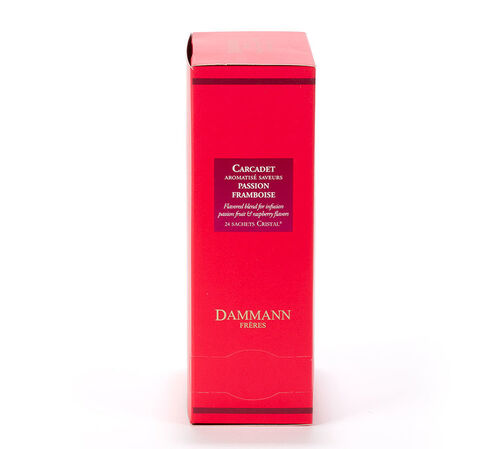 Dammann Fr&egrave;res Carcadet Passion Framboise - 24 Cristal sachets
