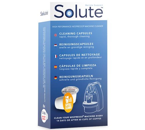 Solute Cleaning Capsules for Nespresso&reg; Machines x 8 capsules