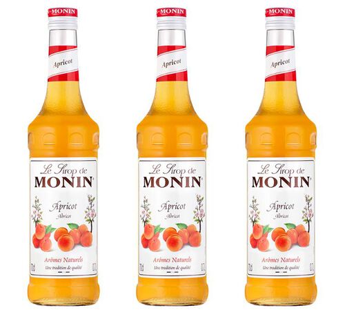 Lot de 3 Sirops Monin - Abricot - 3 x 70cl