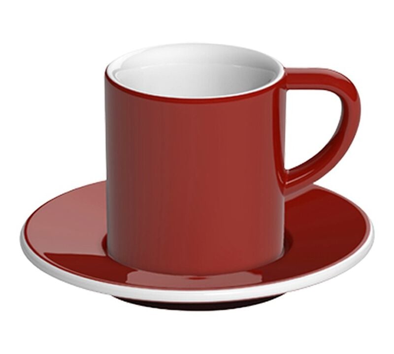 6 Tasses et sous-tasses Espresso Bond 8 cl Rouge - Loveramics image number 1