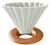 Origami Dripper M in Matte Gray + Wooden Holder image