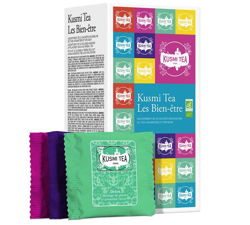 Kusmi Tea Organic Well-Being Tea Selection Box x 24 Tea Bags image number 1