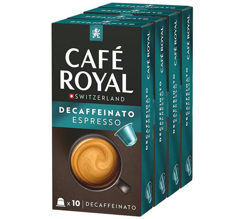 50 Nespresso* Original Compatible Capsules Decaffeinato &ndash; CAFE ROYAL image number 0