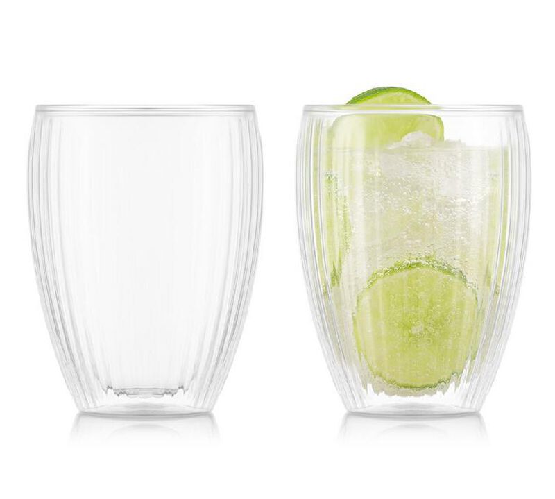 Bodum - 2 Bicchieri doppia parete striati - Pavina 32 cl image number 1