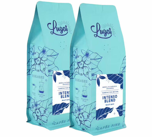 2 x 250 g - Caf&eacute; en grain - Intenso Blend - LUGAT