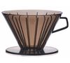 Black plastic 4-cup Kinto Dripper image number 0