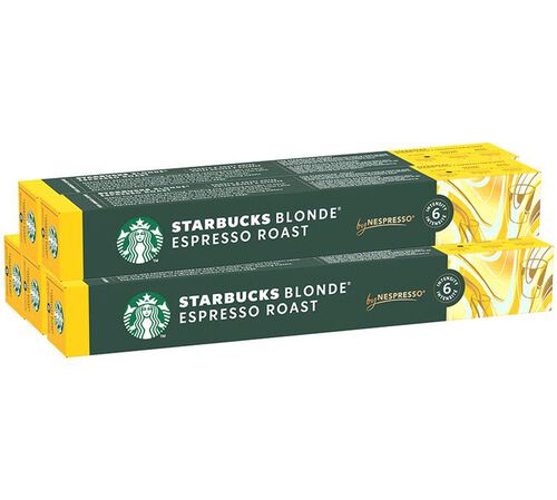50 Nespresso* Original Compatible Capsules Blonde Espresso Roast &ndash; STARBUCKS
