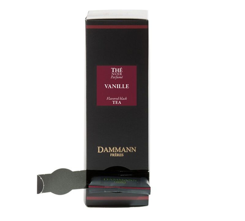 Vanilla-flavoured black tea - 24 Cristal&reg; sachets - Dammann Fr&egrave;res image number 1