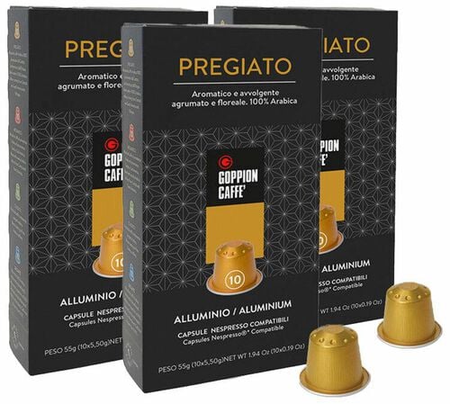 30 capsules compatibles Nespresso* Original Pregiato - GOPPION CAFF&Eacute;