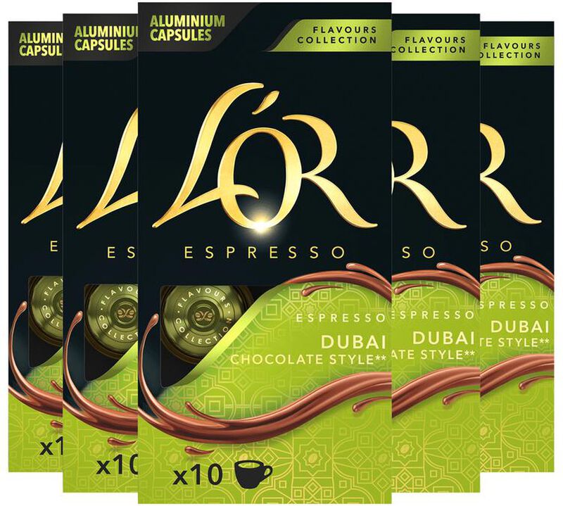 50 capsules compatibles Nespresso* original Duba&iuml; Chocolate Style - L'Or Espresso image number 0