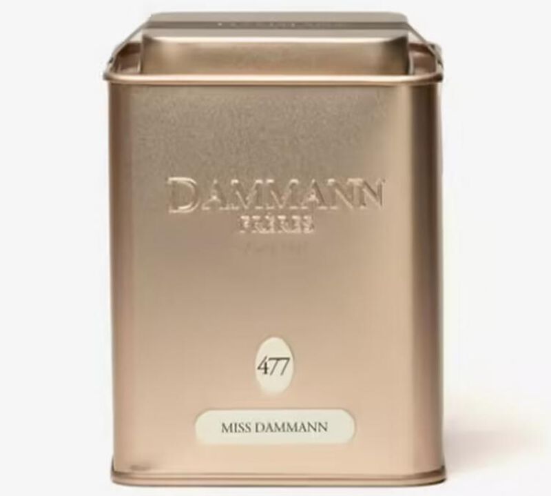 N&deg;477 'Miss Dammann' flavoured green tea - 100g loose leaf tea in tin - Dammann Fr&egrave;res image number 0