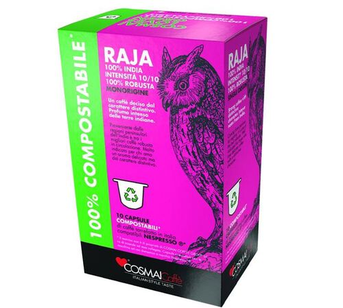 10 Nespresso* Original Compatible Capsules Raja &ndash; COSMAI CAFFE