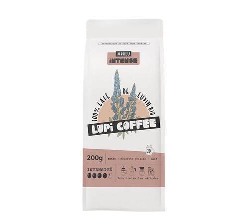 Caf&eacute; de Lupin bio Intense - Moulu 200 g- LUPI COFFEE image number 1