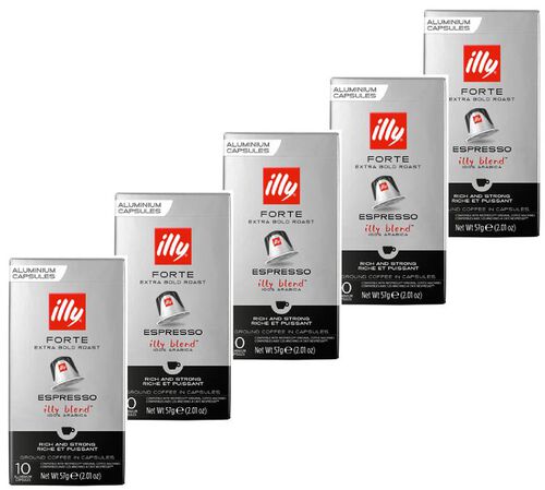 50 Nespresso* Original Compatible Capsules Torrefaction Forte &ndash; ILLY