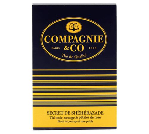 Compagnie Coloniale 'Secret de Sh&eacute;h&eacute;razade' flavoured black tea - 25 pyramid bags