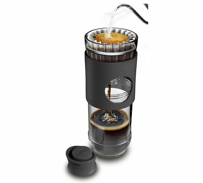 Cafflano Go-Brew portable brewing bottle in black image number 1