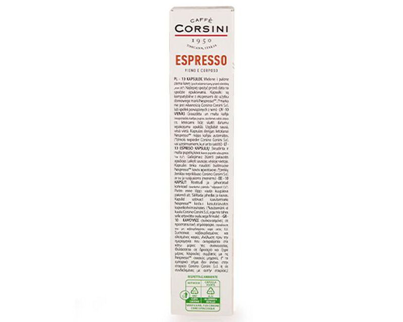 Corsini Nespresso* Original Compatible Pods Espresso x 10 image number 1