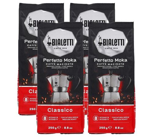 Bialetti Ground Coffee Perfetto Moka Classico - 4 x 250g