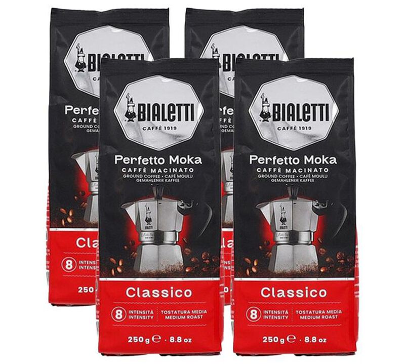 Bialetti Ground Coffee Perfetto Moka Classico - 4 x 250g image number 0
