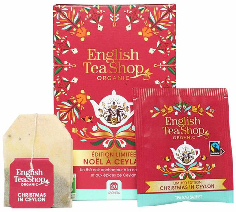 English Tea Shop Christmas in Ceylon Organic Christmas Black Tea - 20 tea sachets image number 2
