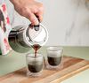 Pylano Moka Pot Kiara in Glass & Stainless Steel - 6 cups image number 1