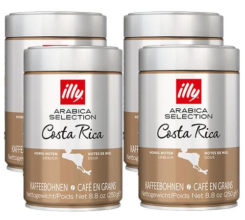 4 x 250 g - Coffee Beans - Costa Rica Arabica Selection - ILLY