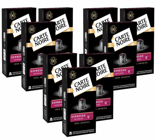 90 capsules compatibles Nespresso* Original Espresso Intense n&deg;9 - CARTE NOIRE