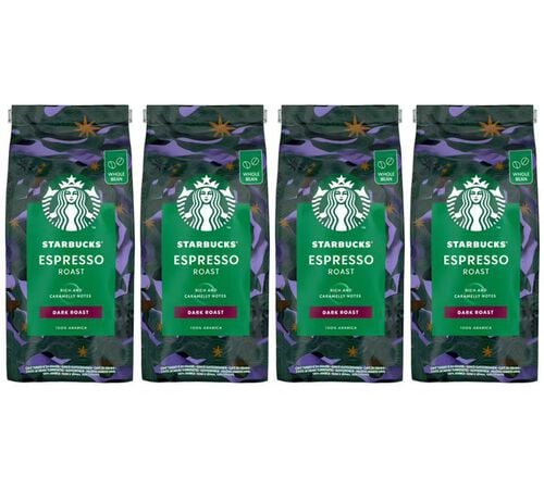 Starbucks Coffee Beans Espresso Roast - 4 x 450g