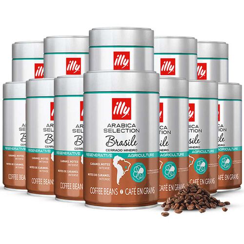 Illy Coffee Beans MonoArabica Brazil - 12 x 250g