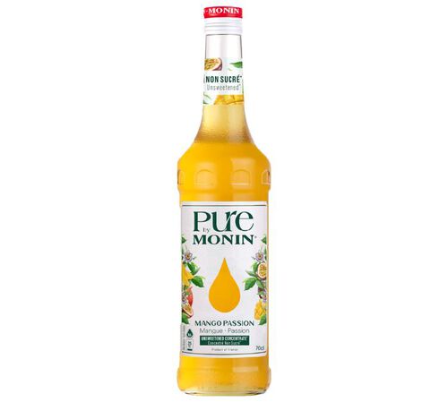 Pure by Monin Mango Passion Konzentrat ohne Zuckerzusatz, 0,7L