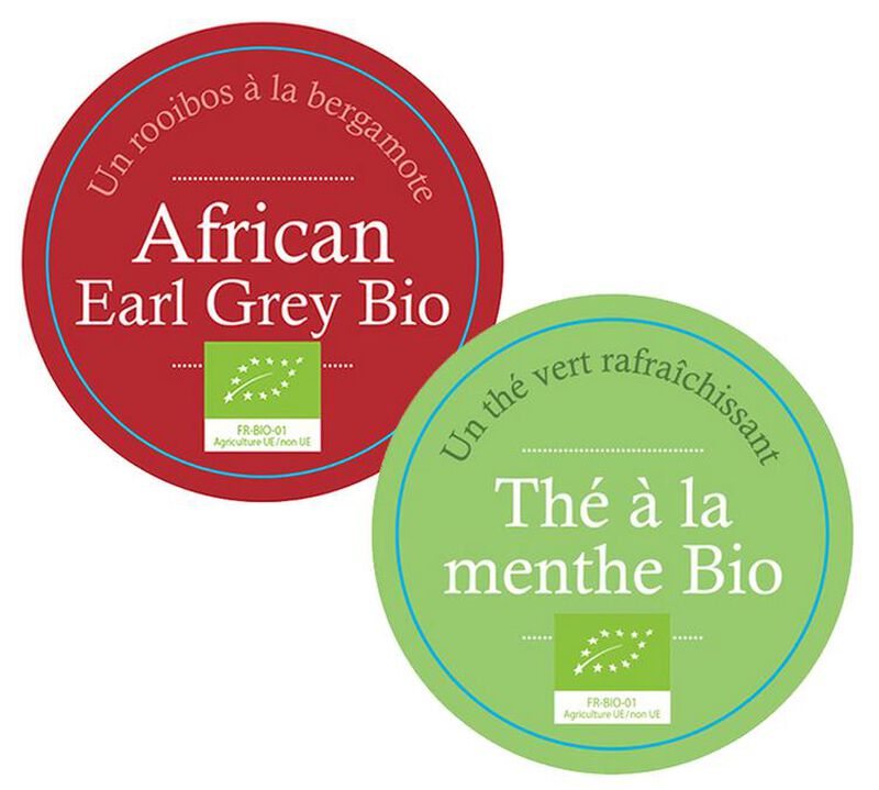 Pack Rooibos African Earl Grey et Th&eacute; Vert Menthe Bio - Vrac 2 x 100 g - COMPTOIR FRAN&Ccedil;AIS DU TH&Eacute; image number 0