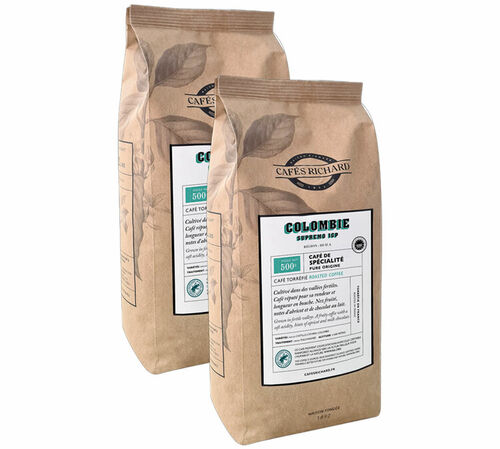 2 x 500 g - Caf&eacute; en grain - Colombie Supremo - CAF&Eacute;S RICHARD