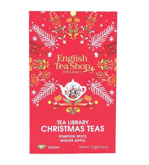 Coffret infusions de No&euml;l - Livre de No&euml;l - 8 sachets - ENGLISH TEA SHOP