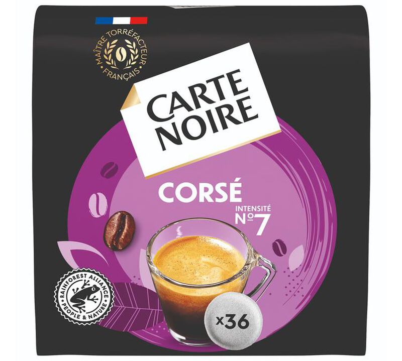 36 dosettes souples n&deg;7 Cors&eacute; - CARTE NOIRE image number 0