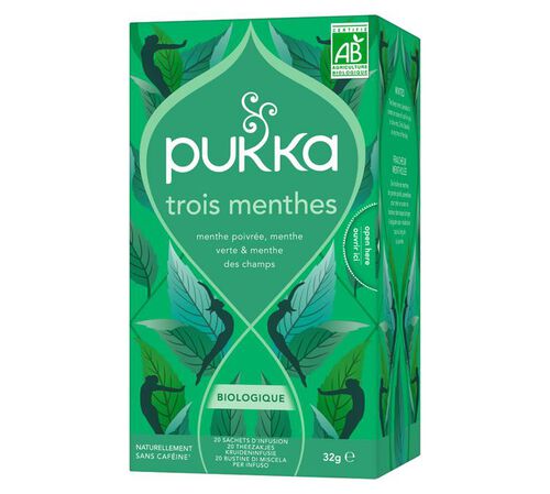 Pukka Organic Herbal Tea Three Mint x 20 Tea Bags