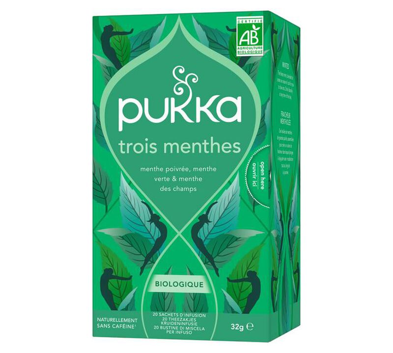 Pukka Organic Herbal Tea Three Mint x 20 Tea Bags image number 0