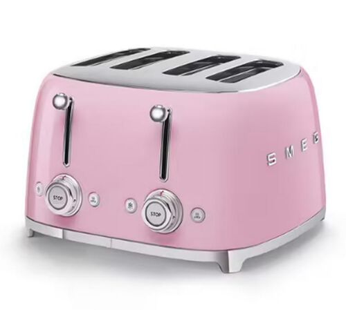 Grille-pain TSF03PKEU 4 tranches Rose vernis - SMEG