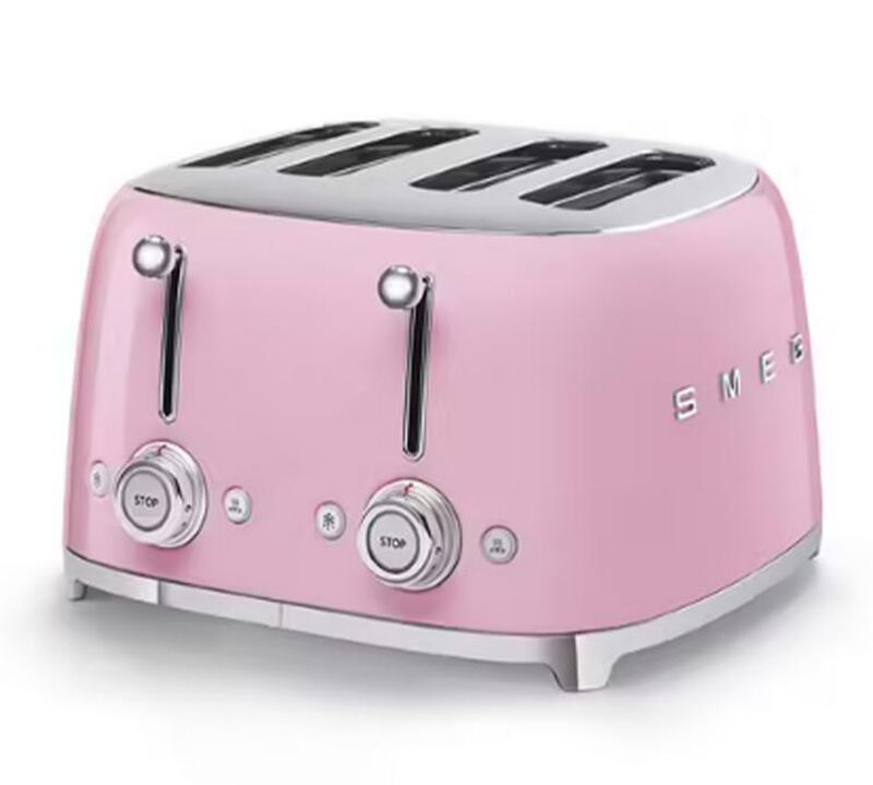 Grille-pain TSF03PKEU 4 tranches Rose vernis - SMEG image number 0
