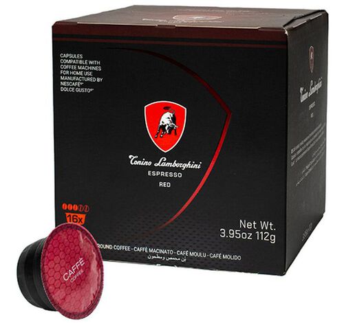 16 capsules compatibles Nescaf&eacute;* Dolce Gusto* Espresso Red - TONINO LAMBORGHINI image number 1