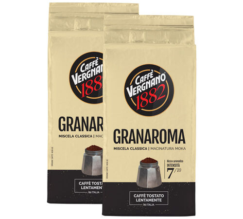 2 x 250 g - Caf&eacute; moulu - Gran Aroma Classica - CAFF&Egrave; VERGNANO