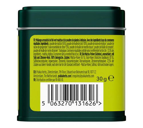 Tee Matcha Tulsi Zitrone Bio - 30 g - PUKKA image number 2