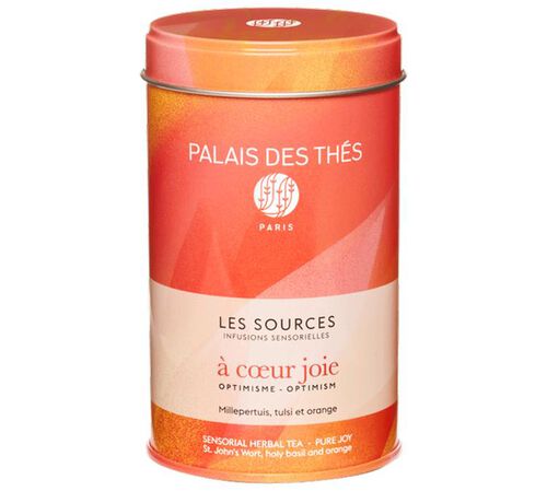 Bo&icirc;te d'Infusion A C&oelig;ur Joie Bio - Vrac 100 g - PALAIS DES TH&Eacute;S