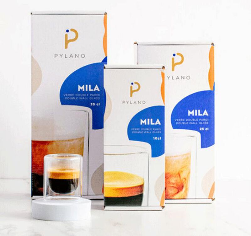 Pylano Bundle of 6 Double Wall Mila Glasses - 10cl, 25cl and 35cl image number 1