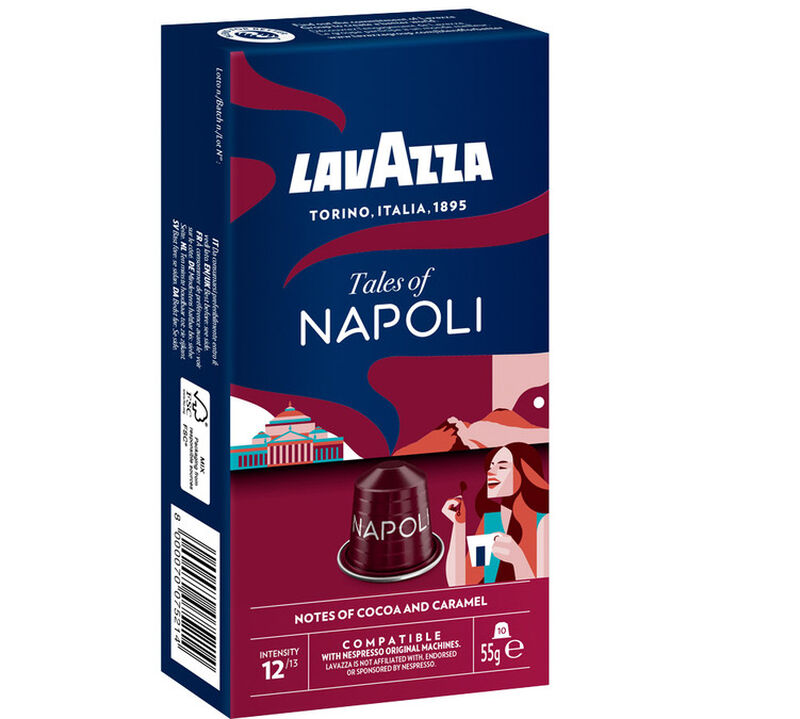 10 Nespresso* Original Compatible Capsules Tales Of Napoli &ndash; LAVAZZA image number 1