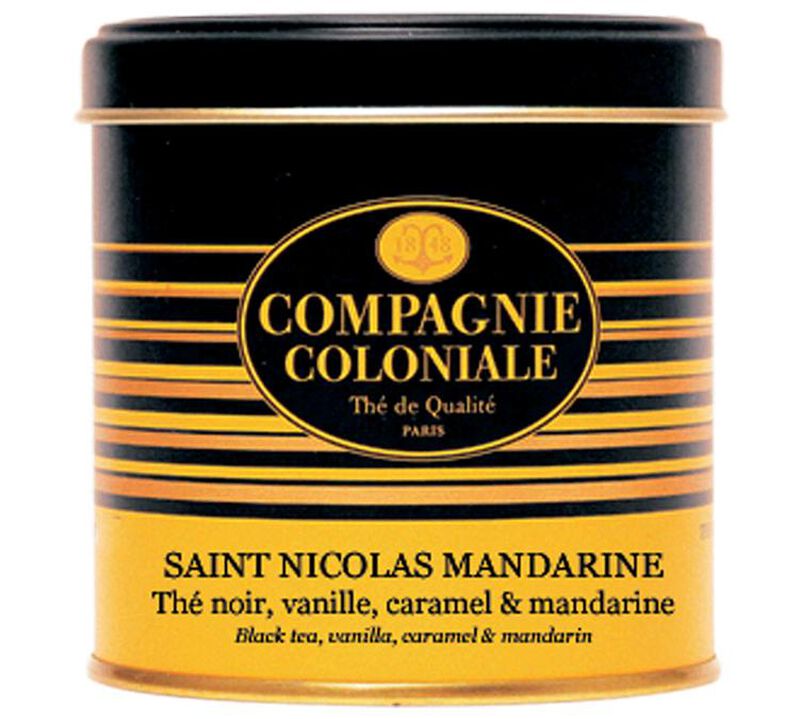 Boite Th&eacute; Noir St Nicolas Mandarine - Vrac 100 g - COMPAGNIE & CO image number 0